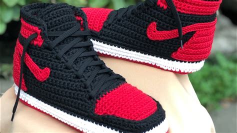 crochet nike shoes